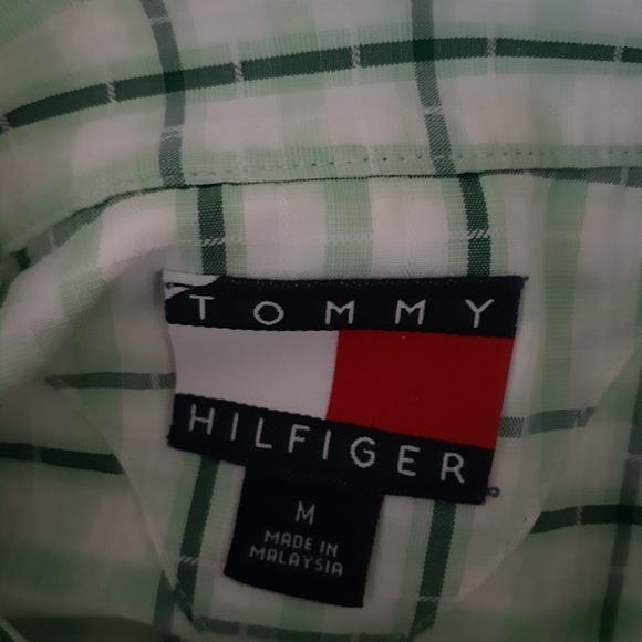 Tommy Hilfiger Plaid Shirt Short Sleeve Button Up - Picture 5 of 5